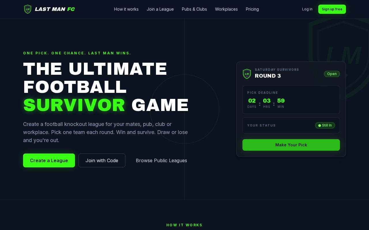Screenshot of Last Man FC